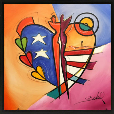 American Harmony by Alfred "Alex" Gockel Original Acrylic on Canvas